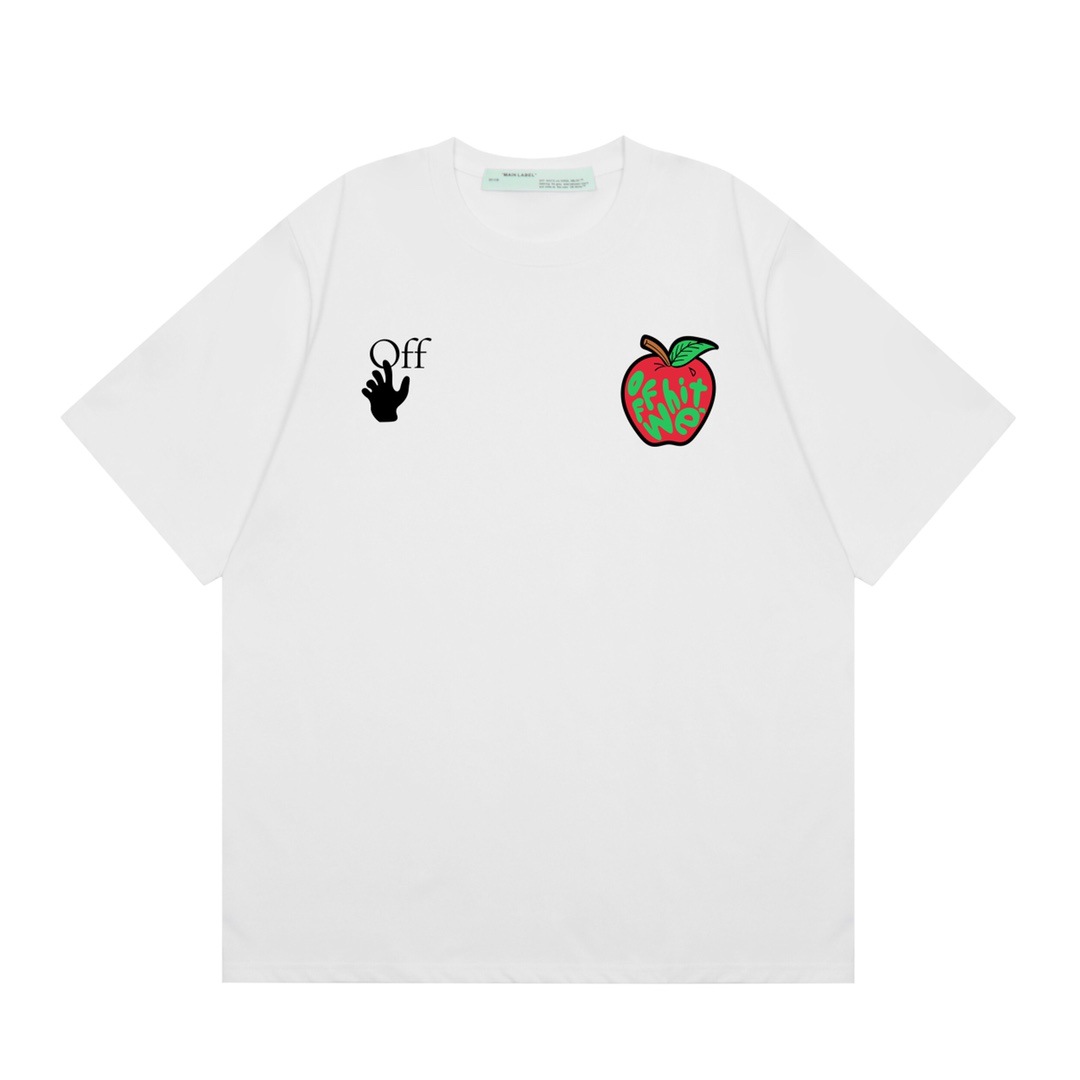 Off-White オフホワイト プリント半袖Tシャツ 男女兼用 ゆったり L off white（オフホワイト）の「OFF-WHITE(オフホワイト