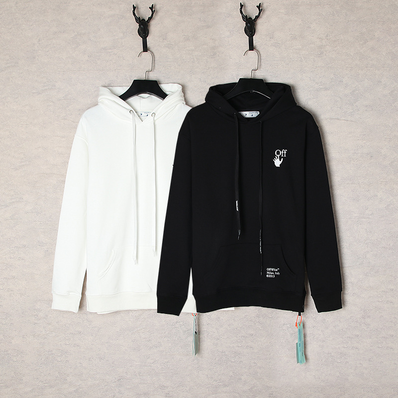 Off-White テープアローフード付きスウェットシャツ 大人気 Off-White】オフホワイト『ロゴ テープ アローフーディ sizeXL